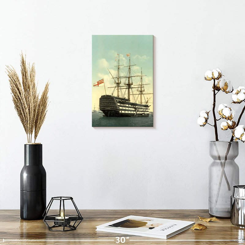HMS Victory, 12" H x 8" W