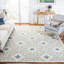 Tapis damassé en laine et en coton touffeté à la main Roslyn-264440644