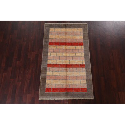 Davyn Gabbeh Kashkoli Wool Area Rug Hand-Knotted 4X6 -  East Urban Home, 3CE6C54A073C42C39A16D599D5C73631