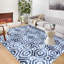 Tapis lavable géométrique moderne 4 x 6 - antidérapant, conception à treillis doux, résistant aux taches pour le salon, la chambre à coucher, la cuisine, la salle à manger-406519002