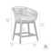 Arra Indoor or Outdoor Counter or Bar Height Bar Stool in Eucalyptus Wood with Rope