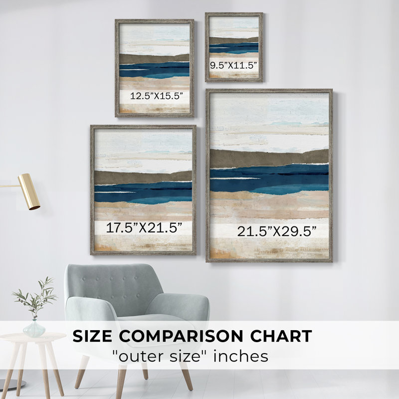 Reproduction encadrée Buttermere Triptych II - bois massif, H 21 po x l 17 po