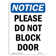 SignMission Please Do Not Block Door Sign | Wayfair