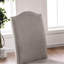 Ensemble de 2 chaises d'appoint de style transitionnel avec cadre blanc et cadre gris