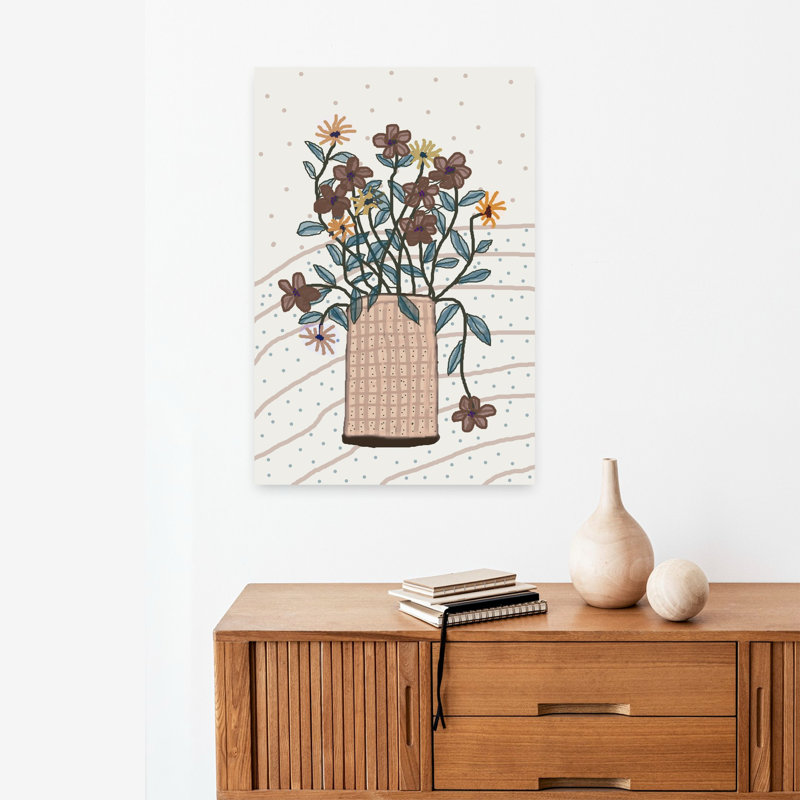qDotted Dreamsq - Dusty Amber 1 Piece Wrapped Canvas Wall Art, 60.96 cm H x 40.64 cm W