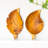 Leaf Teak Wood Plate (Set Of 4)