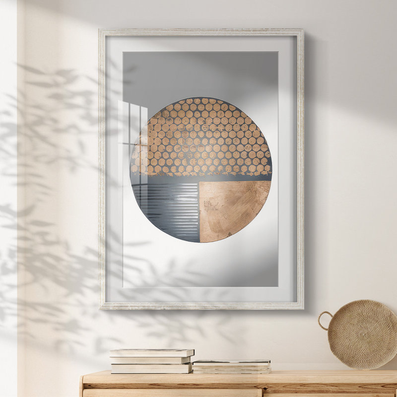Printed Copper Orbit IV -Framed Print