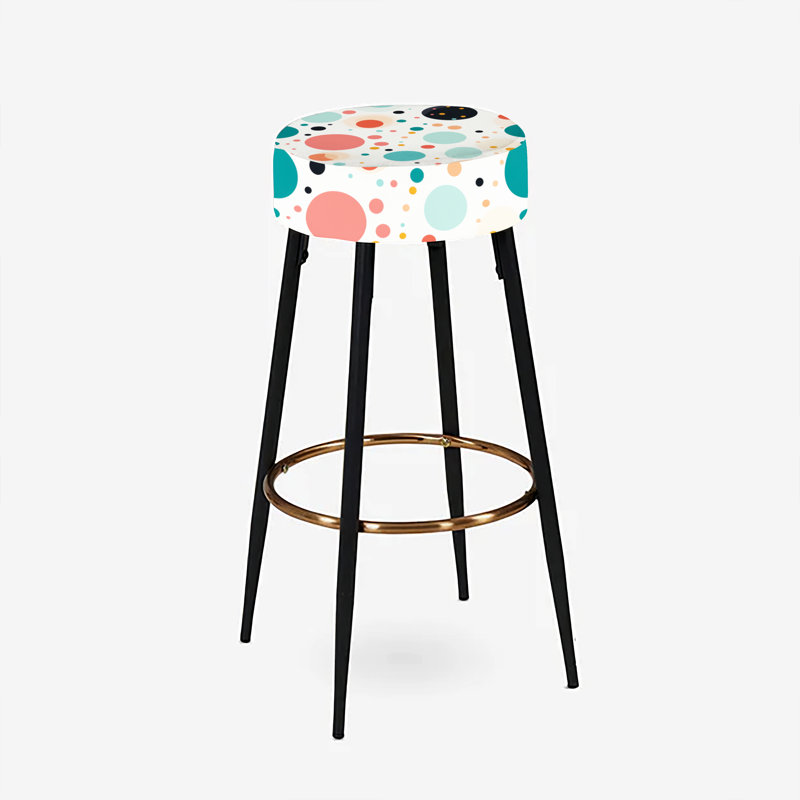 Ensemble de 2 tabourets de bar Turquoise Retro Revival