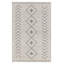 Tapis géométrique lavable à la machine Phoebe crème / ardoise foncé-1189696762