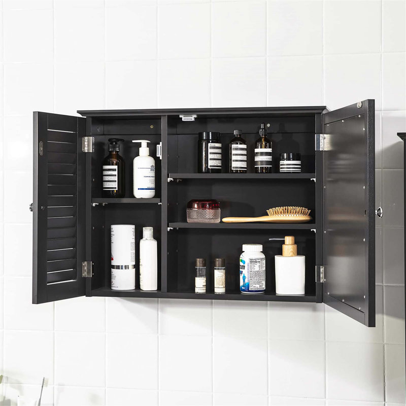Aaleeyah Wall Mounted Required Bathroom Cabinet, Grey