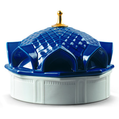 Scheherazade's Quarters Scented Candle in Blue/White/Gold