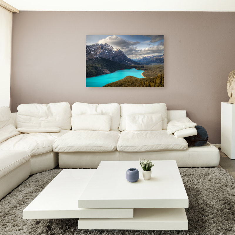 « peyto lake » par pierre leclerc,, reproduction de photo sur toile, H 16 po x l 24 po x P 2 po
