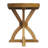 Higgin 22" Mango Wood Pedestal Side Table