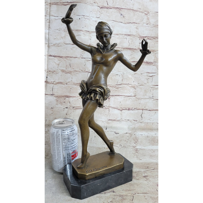 Figurine sculptée à la main en bronze