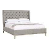 Michael Weiss California King Tufted Upholstered Panel Bed