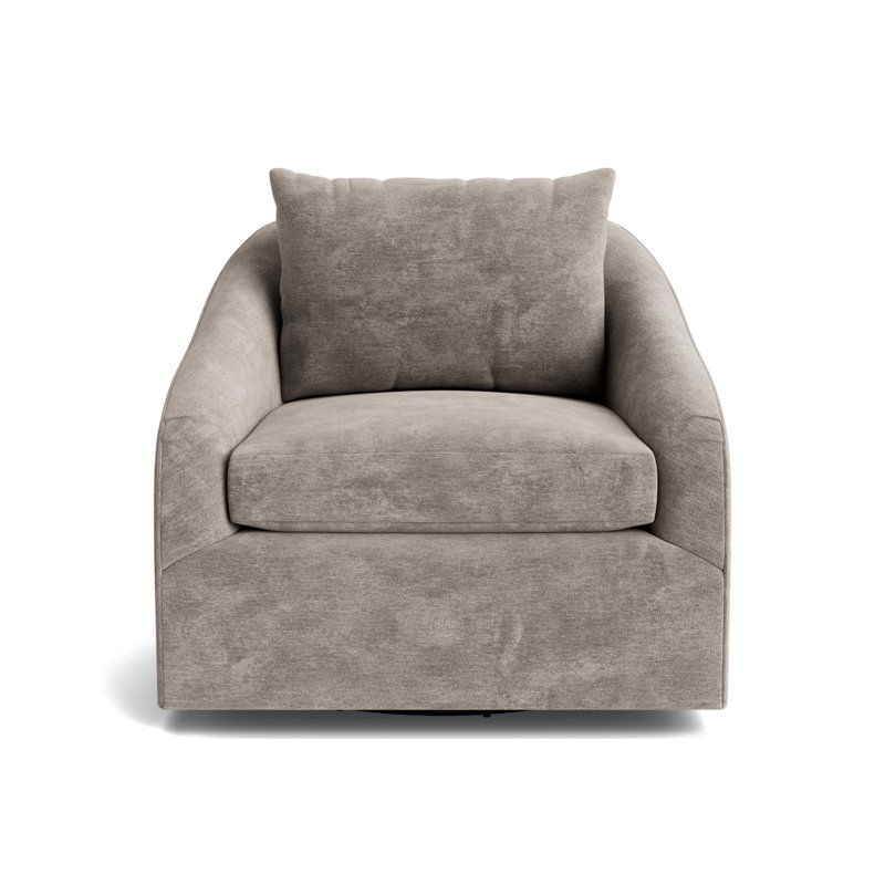 Laurel Swivel Chair, Vintage Chenille - Mink
