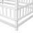 Ashton Floor Wooden Bed With House Roof Frame, Fence Guardrails-457666989-457666988