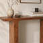 U_STYLE Table d'entrée de ferme de 60 po avec grand comptoir, canapé minimaliste avec placage d'acacia, console Elegance avec pieds carrés robustes, pour le couloir, le salon et le vestibule