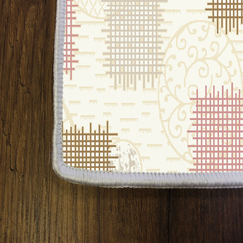 Tapis en polyester tissé à la machine Mckissick, Rectangle 3 pi 3 po x 6 pi 7 po