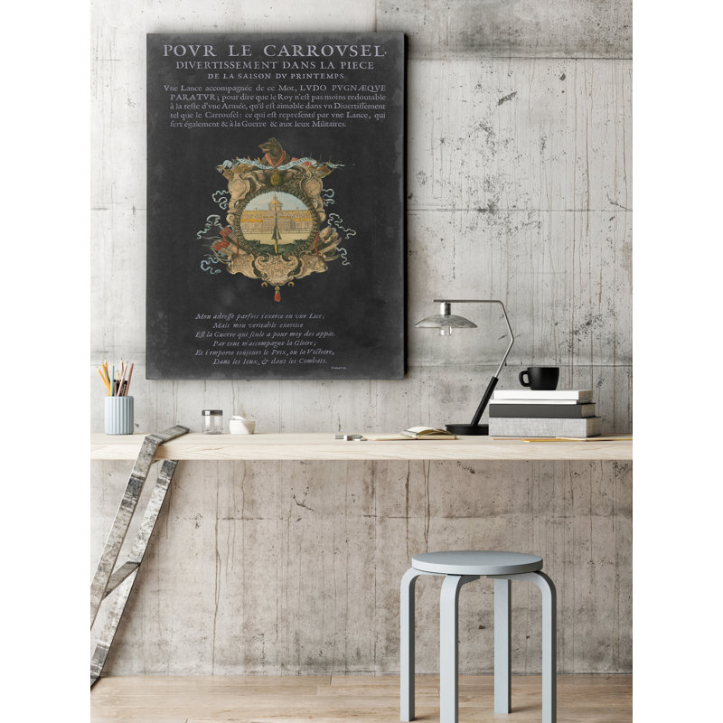 « rétro bookplate iv », art textuel sur toile tendue, H 16 po x l 20 po x P 1,5 po