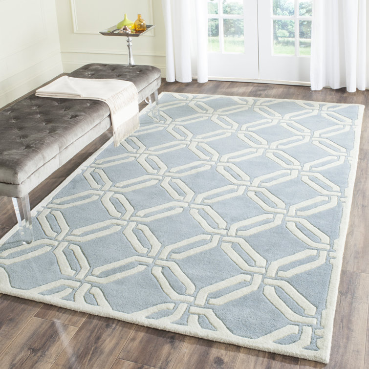 Aubrielle Hand Tufted Wool Geometric Rug