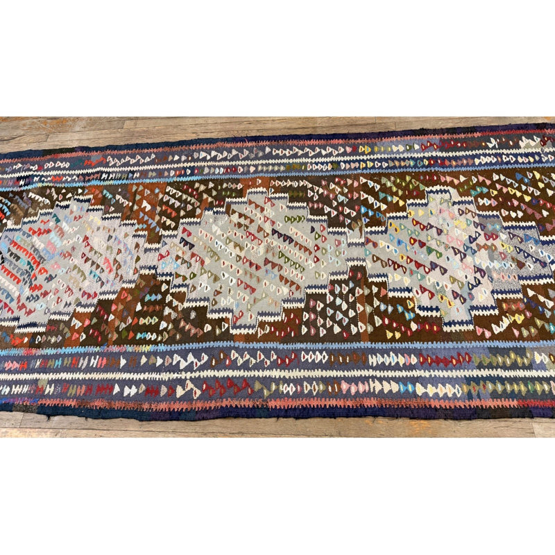 Tapis de couloir style campagnard turc 1930