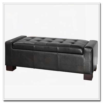 Banc de rangement rabattable