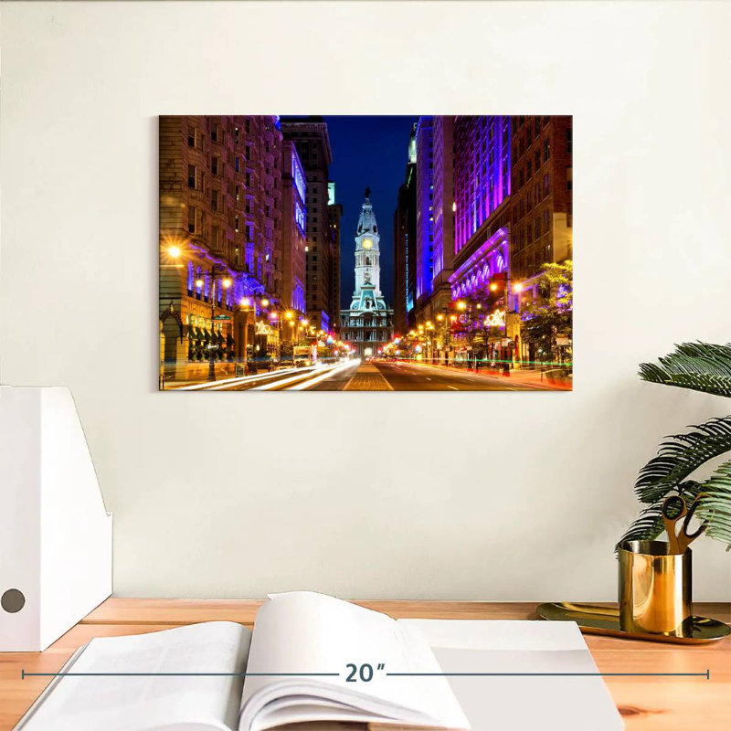 City Hall Philadelphia, H 8 po x l 12 po