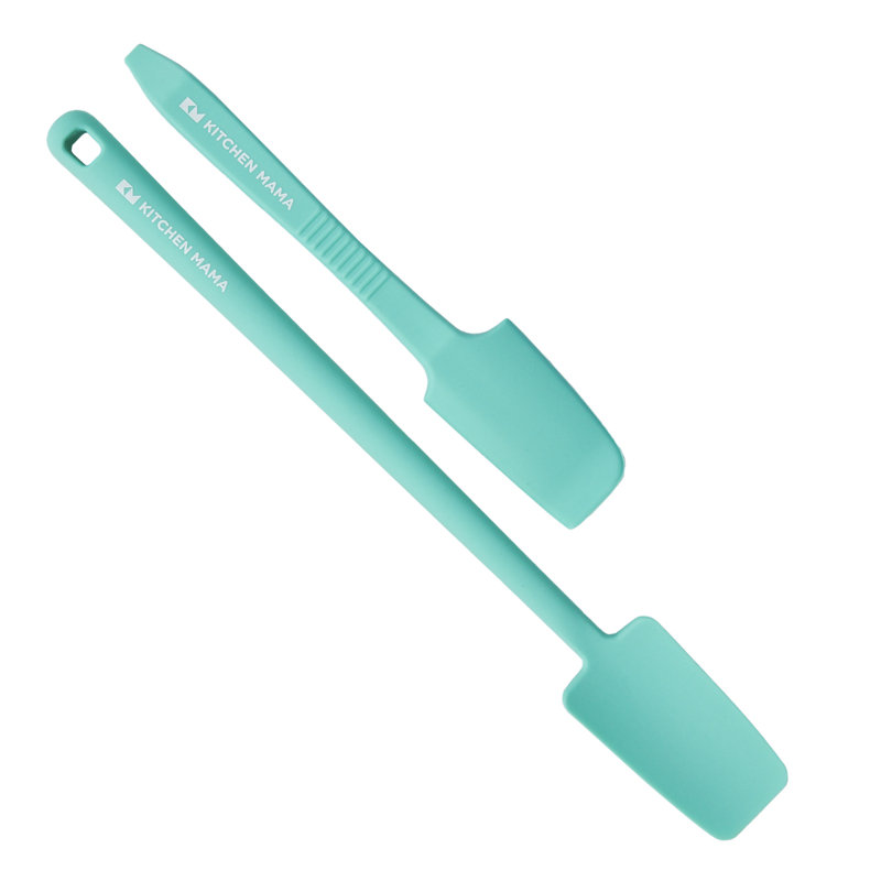 Silicone Jar & Can Spatulas, Teal