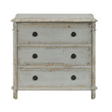 Matthews 3 - Drawer Solid Wood Nightstand