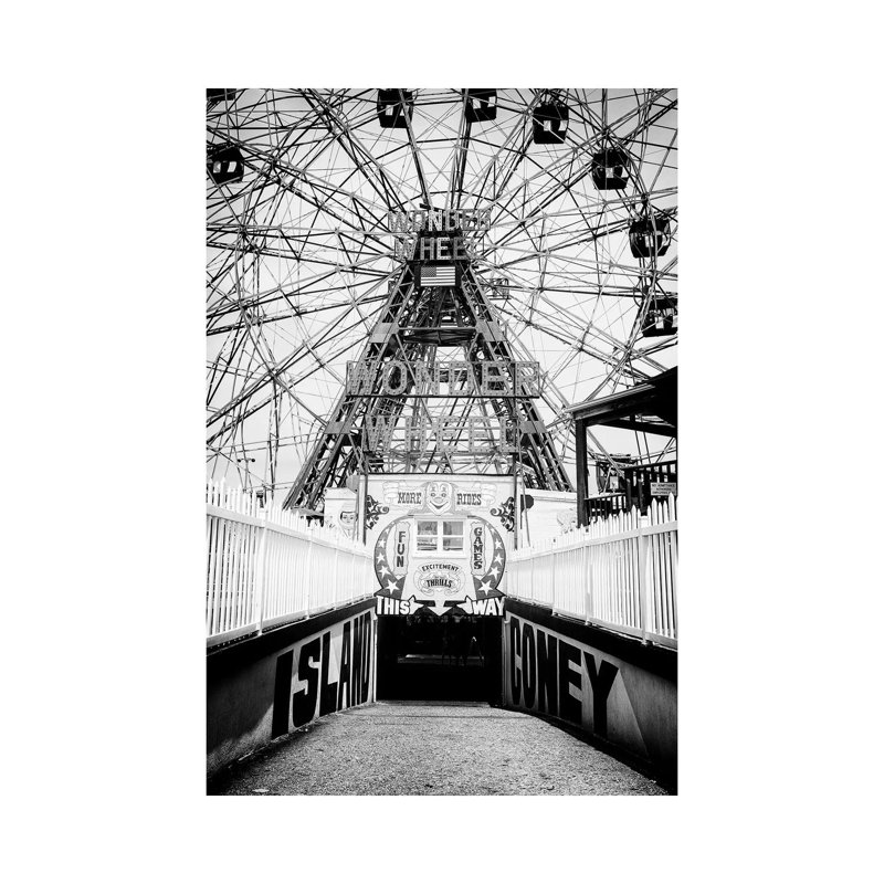 Coney Island This Way by Philippe Hugonnard - Wrapped Canvas Print, 20.32 cm H x 30.48 cm W