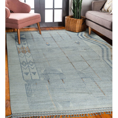 Maricka Multicolor Marrakech Multicolored Contemporary Transitional Hand-Knotted Wool Area Rug