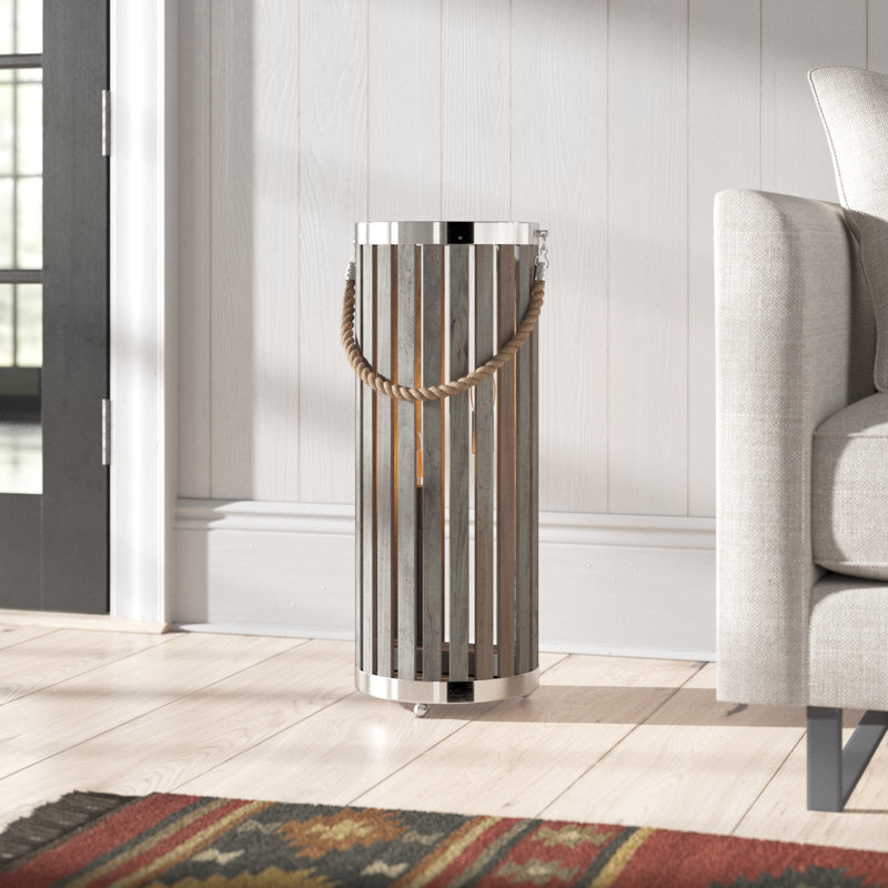 Joshi 62.5cm Grey Wash Novelty Floor Lamp