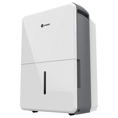 Vremi 35 Pint 3,000 Square Foot Portable Dehumidifier for Medium Spaces, White