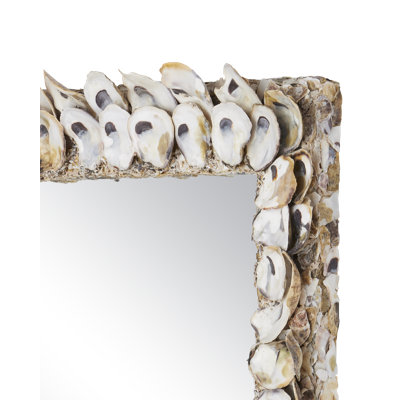 Oyster Shell Shell Square Wall Mirror