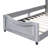 Classic Stripe Headboard Gray Twin Daybed - & Beautiful Velvet With Stylish Appealing-446708441