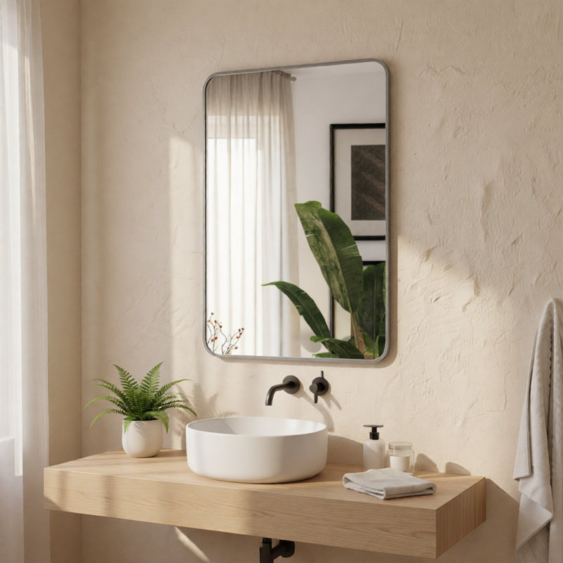 Miroir mural Sliver, Silver