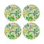Sous-verres ronds en cuir Plumeria-119015121