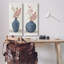 «Ikebana Flower Vases Arrangement», ensemble de 2 toiles murales par Janet Tava-1003093274-1006022967