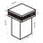 Nayim Pedestal Square Top Accent Table