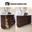 Armoire d'appoint en bois manufacturé brun massif-141559152
