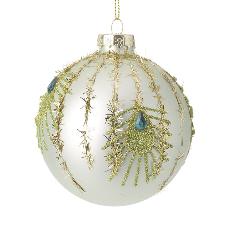 8cm Glass Bauble