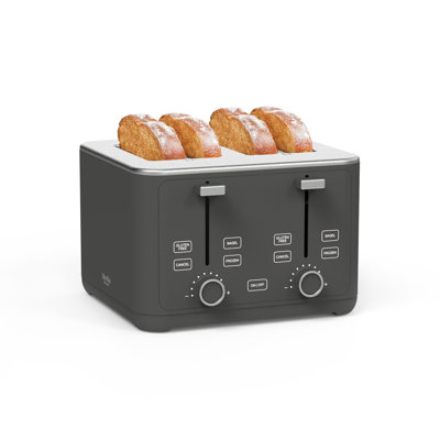 Martha Stewart 4 Slice Classic Toaster, Caviar