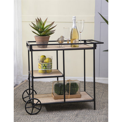 32.3X15.7X26.8" Shelf With Wheel