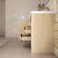 Meuble-lavabo double 60 po avec comptoir en pierre blanc brillant, 3 tiroirs, 2 portes, moderne-1710483600