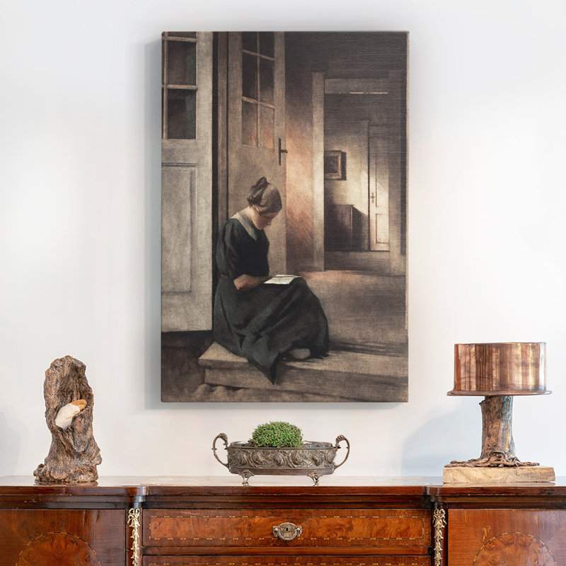 «Vintage Portrait Print XXV», encadrée sur toile, H 19 po x l 13 po