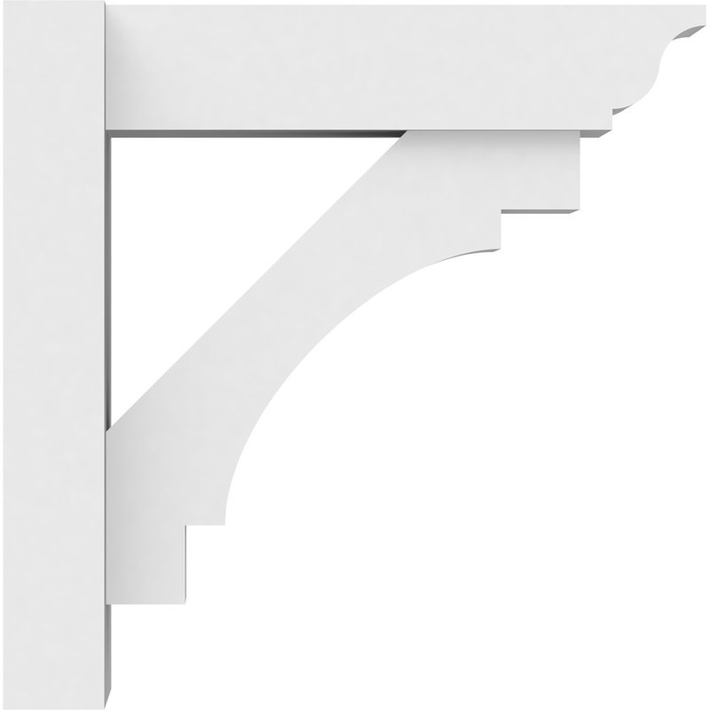 L 5 po x P 14 po x H 14 po Merced Signature Urethane Perspector avec extrémités traditionnelles, brun clair apprêté