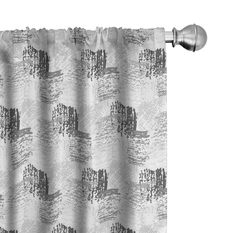 Chardae Semi Sheer Curtain Pair, 28"W x 84"L