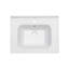 Plateau de meuble-lavabo simple blanc 23,63 "x 18,63" avec 1 trou de robinet et trop-plein (lavabo seulement) (n'inclut que le lavabo de salle de bain)