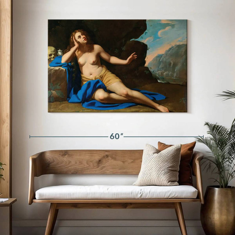 Adella Mary Magdalene en extase 1654, H 32 po x l 48 po